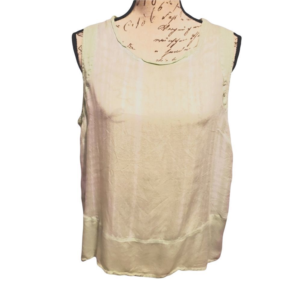 Olive & Oak Ladies Pale Green Sleeveless Tank - Size XL